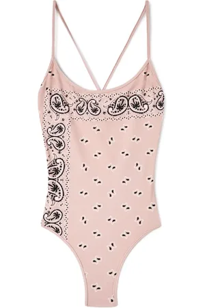 Palm Angels Traje de baño con estampado de cachemira