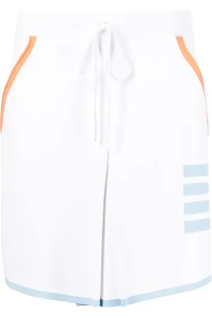 Thom Browne Falda corta con motivo 4-Bar