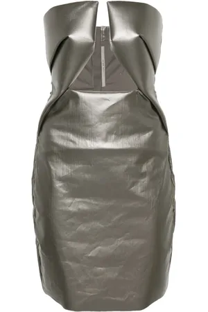 Rick Owens Vestido corto Prong con diseño strapless