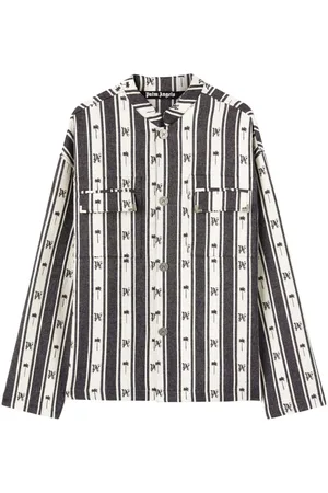 Palm Angels Sobrecamisa con monograma estampado
