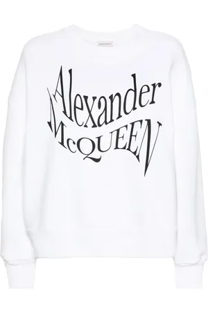 Alexander McQueen Sudadera con logo estampado