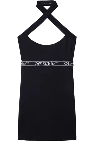 OFF-WHITE Vestido corto con tiras cruzadas