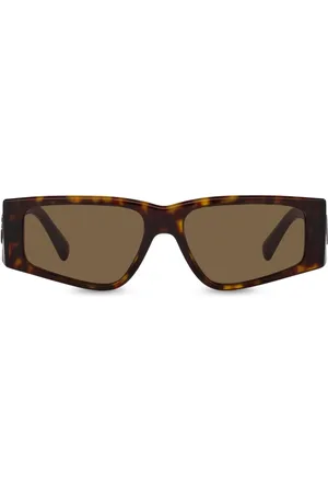 Dolce & Gabbana Lentes de sol con armazón rectangular estilo carey