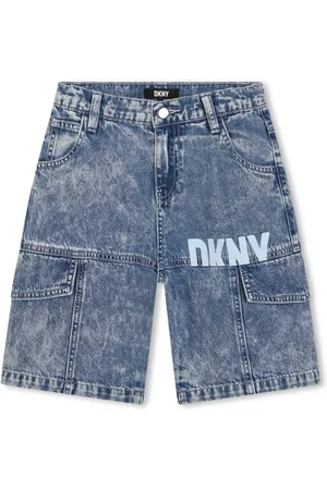 DKNY Shorts de mezclilla con logo estampado