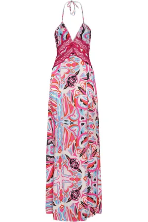 Philipp Plein Vestido largo con estampado abstracto