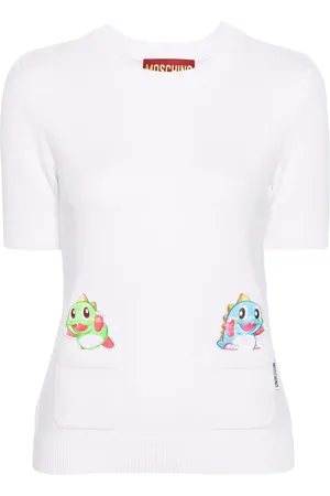 Moschino Top con etiqueta del logo
