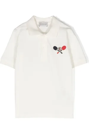 Moncler Playera tipo polo con parche del logo