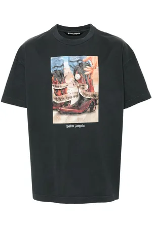 Palm Angels Playera con estampado western