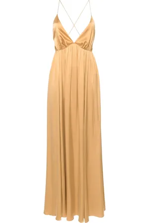 ZIMMERMANN Vestido largo de seda con espalda abierta