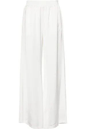 Fabiana Filippi Pantalones anchos con efecto satinado