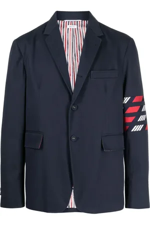 Thom Browne Blazer con detalle de rayas y botones