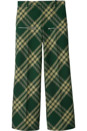 Burberry Pantalones de vestir con motivo de cuadros