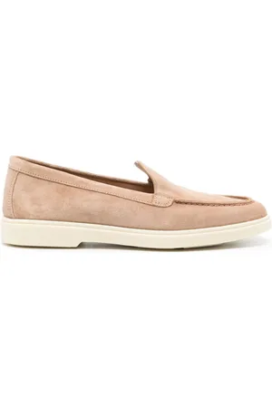 santoni Mocasines de gamuza con puntera redonda
