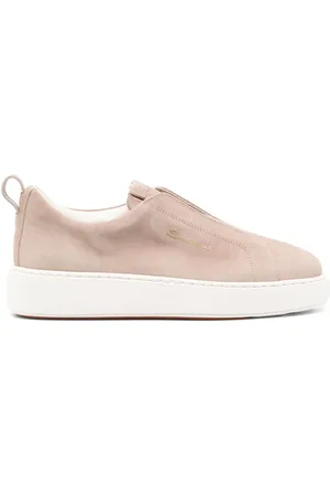 santoni Tenis slip-on de gamuza