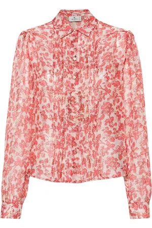 Etro Camisa de seda con estampado Berry