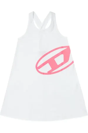 Diesel Vestido con logo estampado