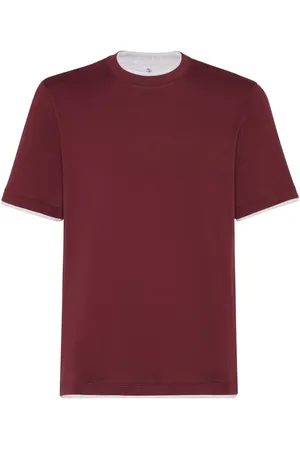 Brunello Cucinelli Playera con efecto de capas