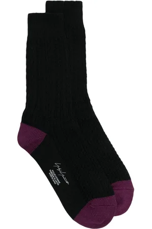 YOHJI YAMAMOTO Calcetines con paneles y logo estampado