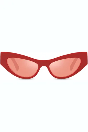 Dolce & Gabbana Lentes de sol con armazón cat eye y logo en relieve
