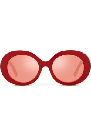 Dolce & Gabbana Lentes de sol con armazón redonda y logo bordado