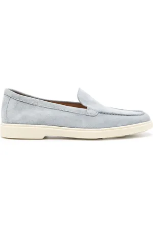 santoni Mocasines de gamuza con puntera redonda