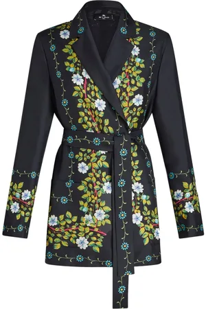 Etro Chamarra con estampado floral