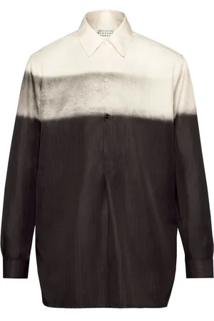 Maison Margiela Camisa con estampado de rayas diplomáticas