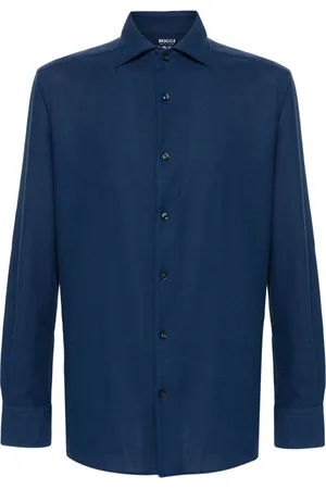 Boggi Milano Camisa de piqué manga larga