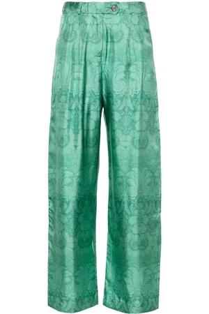 PIERRE-LOUIS MASCIA Pantalones anchos con estampado floral