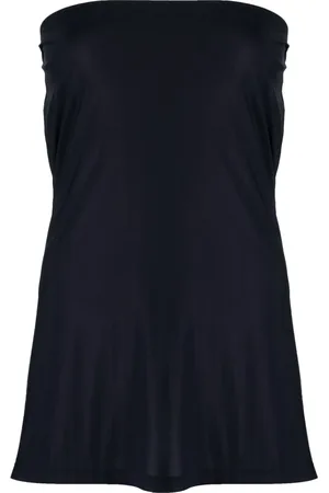 Jil Sander Top strapless con efecto drapeado