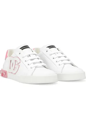 Dolce & Gabbana Tenis con agujetas y parche del logo