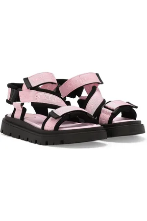 Dolce & Gabbana Sandalias con logo en grosgrain