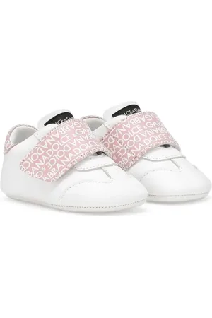 Dolce & Gabbana Tenis con cierre autoadherente y logo estampado