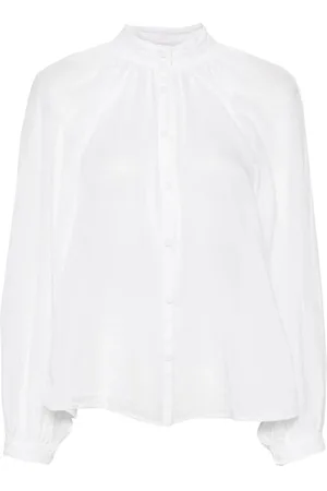 FORTE FORTE Camisa semitraslúcida sin cuello