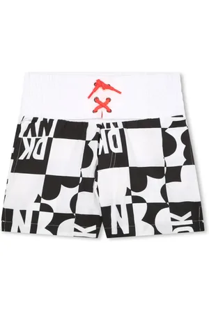 DKNY Shorts de playa con logo estampado