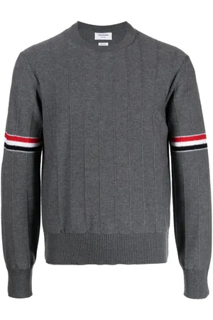 Thom Browne Suéter con franja RWB