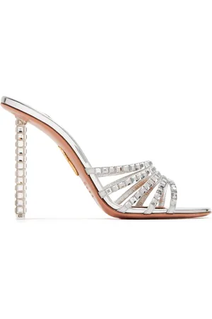 Aquazzura Mules Tequila con detalles de cristal y tacón de 90mm