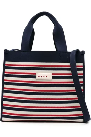 Marni Tote con motivo de rayas en jacquard