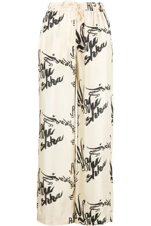 Nanushka Pantalones de seda Jarine