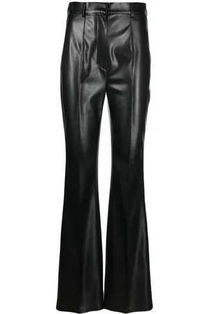 Nanushka Pantalones acampanados Leena con tiro alto