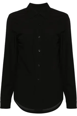 R13 Camisa con panel de organza