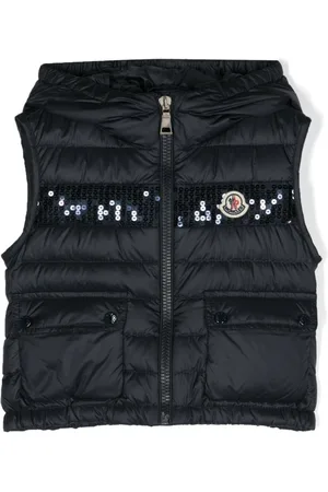 Moncler Chaleco capitonado con parche del logo