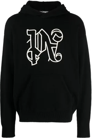 Palm Angels Hoodie con monograma bordado