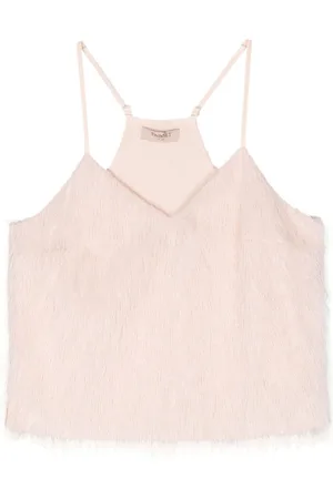 Twin-Set Camiseta con efecto de pluma