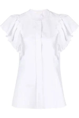 Chloé Blusa con volantes en las mangas