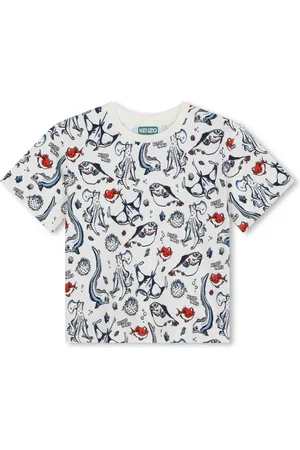 Kenzo Playera con estampado de vida marina