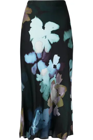 Paul Smith Falda midi con diseño acampanado y estampado floral