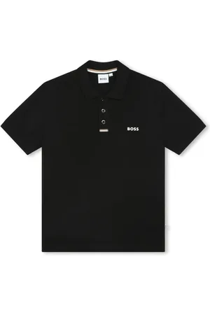 HUGO BOSS Playera tipo polo con logo estampado