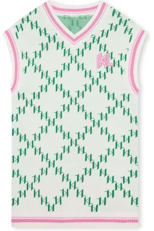 Karl Lagerfeld Vestido tejido con monograma en jacquard