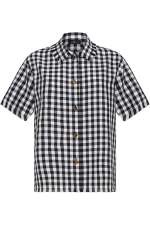 Etro Camisa con estampado de cuadros gingham
